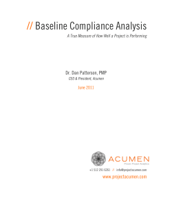 Baseline Compliance Analysis