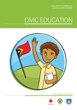 Life Skills for Civic Education &ndash; Participation`s Notebook