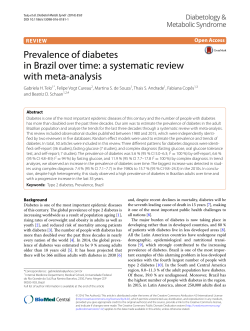 Prevalence of diabetes in Brazil over time: a systematic review with