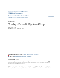 Modeling of Anaerobic Digestion of Sludge