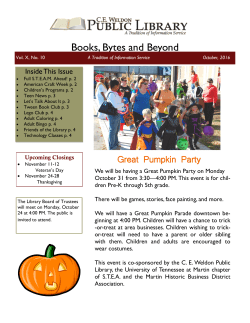 Newsletter - CE Weldon Public Library