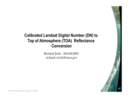 Calibrated Landsat Digital Number