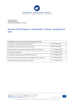 Revised EV Stakeholder Change management plan