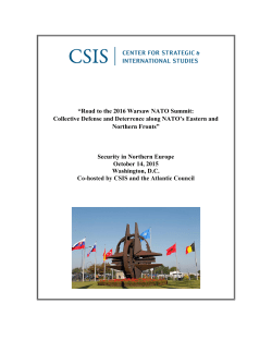 Road to the 2016 Warsaw NATO Summit: Collective
