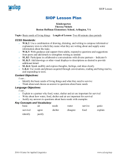 SIOP Lesson Plan - Center for Applied Linguistics