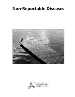 Non-Reportable Diseases - Haliburton, Kawartha, Pine Ridge