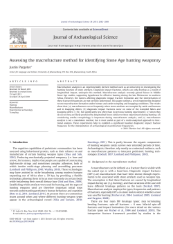 Assessing the macrofracture method for identifying Stone Age