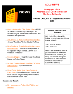 ACLU NEWS - ACLU of Northern California
