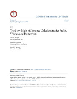 The New Math of Sentence Calculation after Fields, Wickes, and