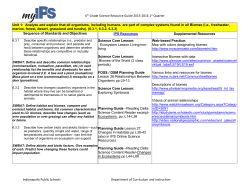 Quarter 1 - Indianapolis Public Schools