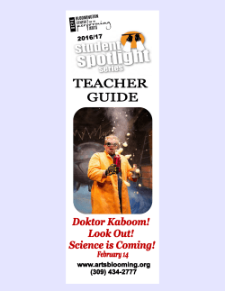 Dr K! Look Out! Science is coming! Study Guide 2015