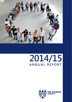 AnnuAl RepoRt - Pan-Atlantic University