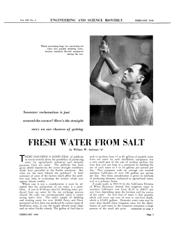 fresh water from salt