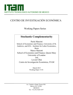 Stochastic Complementarity