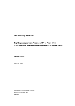 Rights passages from &ldquo;near death&rdquo; to &ldquo;new life&rdquo;