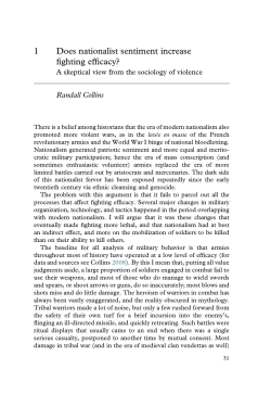 Nationalism and War