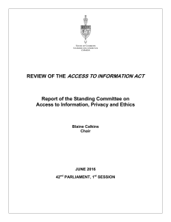 Committee Report No. 2 - ETHI (42-1)