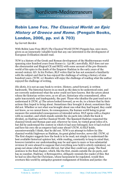 The Peloponnesian War, the Spanish Requirement and