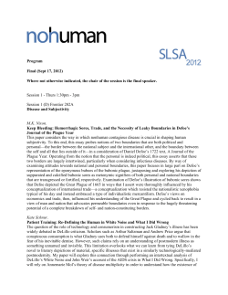 PDF version of online program - Society for Literature, Science, and