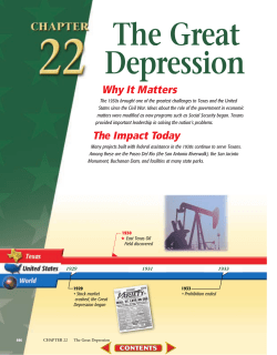 Chapter 22: The Great Depression