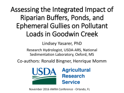 Assessing the Integrated Impact of Riparian Buffers, Ponds, and