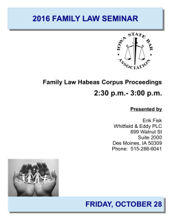 Family Law Habeas Corpus Proceedings