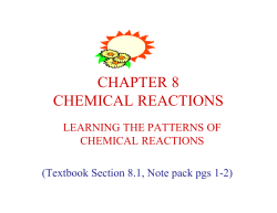 Ch. 8 section 8.1 outline