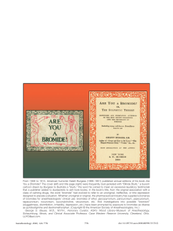 Of Blurbs and Bromides&mdash;Gelett Burgess Asks, &ldquo;Are You a Bromide?&rdquo;