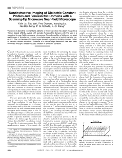 Nondestructive Imaging of Dielectric