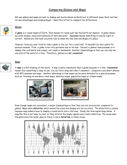 Comparing Globes and Maps