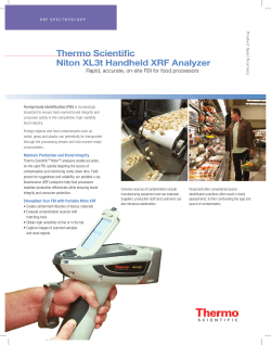 Thermo Scientific Niton XL3t Handheld XRF Analyzer