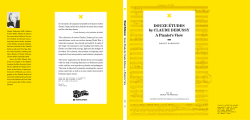 DOUZE &Eacute;TUDES by CLAUDE DEBUSSY A Pianist`s View