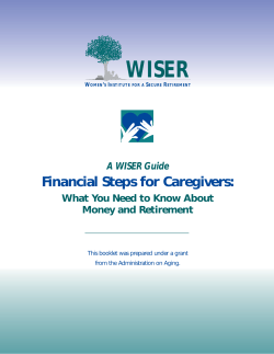 Financial Steps for Caregivers