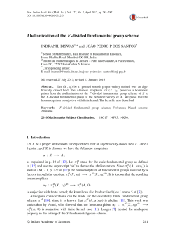 Abelianization of the F-divided fundamental group scheme