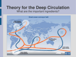 Theory for the Deep Circulation