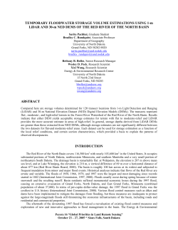 temporary floodwater storage volume