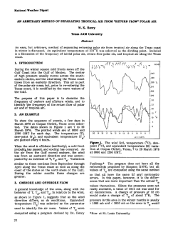 Page 1 National Weather Digest AN ARBITRARY METHOD OF