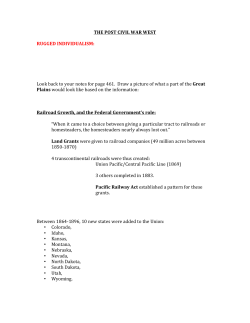 THE POST CIVIL WAR WEST RUGGED