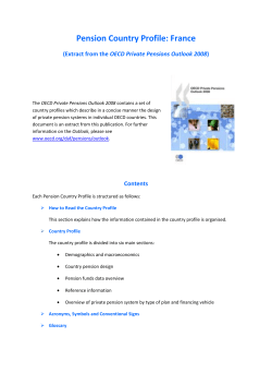 Pension Country Profile: France
