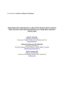 pseudotumors of bone