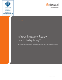 Is Your Network Ready For IP Telephony?