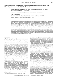 Molecular Dynamics Simulations of Reactions of Hyperthermal