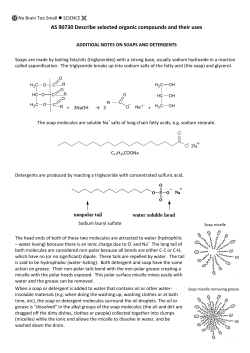 AS 90730 Describe selected organic compounds