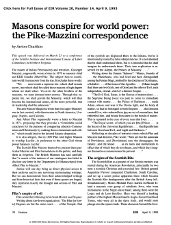 Masons Conspire for World Power: The Pike
