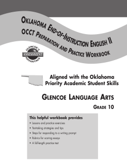 Oklahoma End-of-Instruction English II OCCT Preparation and