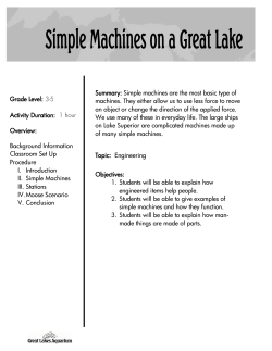 Simple Machines Lesson Plan