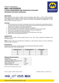 MEG ANTIFREEZE - Arleigh International