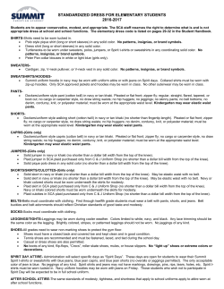 standardized dress for elementary students