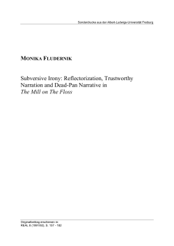 Subversive Irony: Reflectorization, Trustworthy Narration and Dead