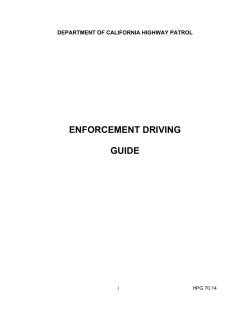 enforcement driving guide